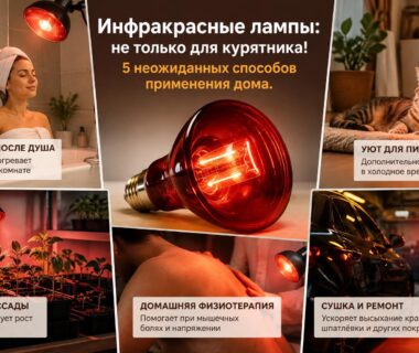 Инфракрасные лампы: не только для курятника! 5 неожиданных способов применения дома