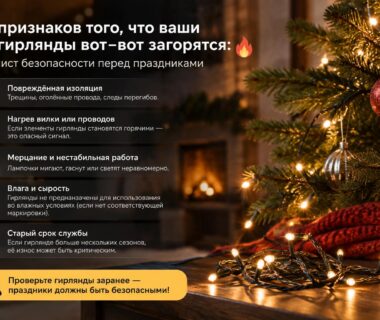 Гирлянда может убить: как распознать бомбу замедленного действия на вашей елке
