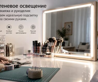 Свет без теней: собираем подсветку зеркала, которая не искажает цвет